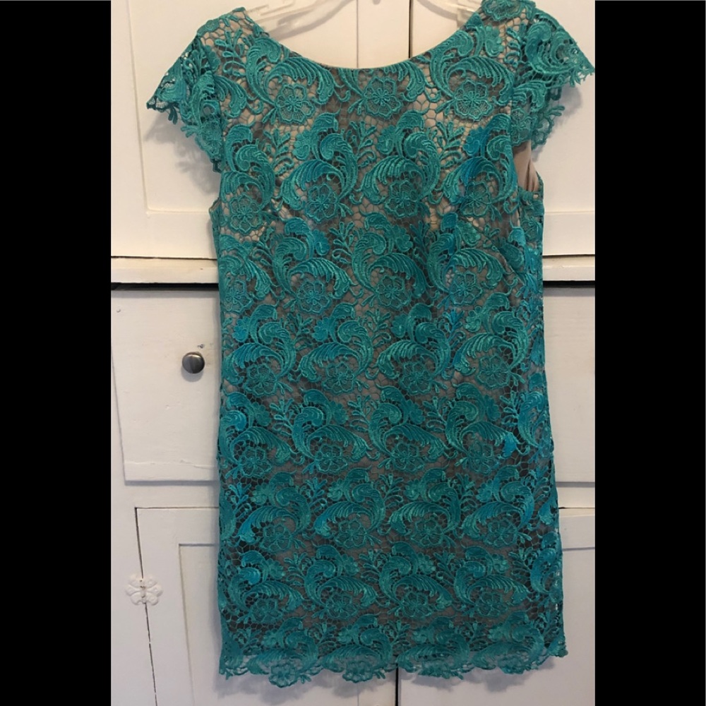Eliza J size 8 turquoise dress -only worn twice